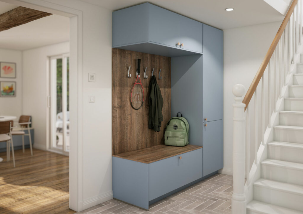 Agencement sur mesure meuble entree sur mesure mcmdeco